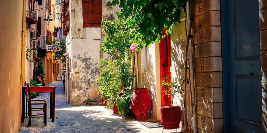 Malerische Gasse Chania
